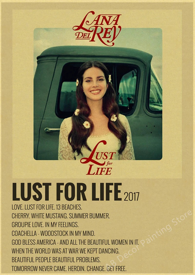 Lana Del Rey Retro Posters | Vintage Mood Enhancer