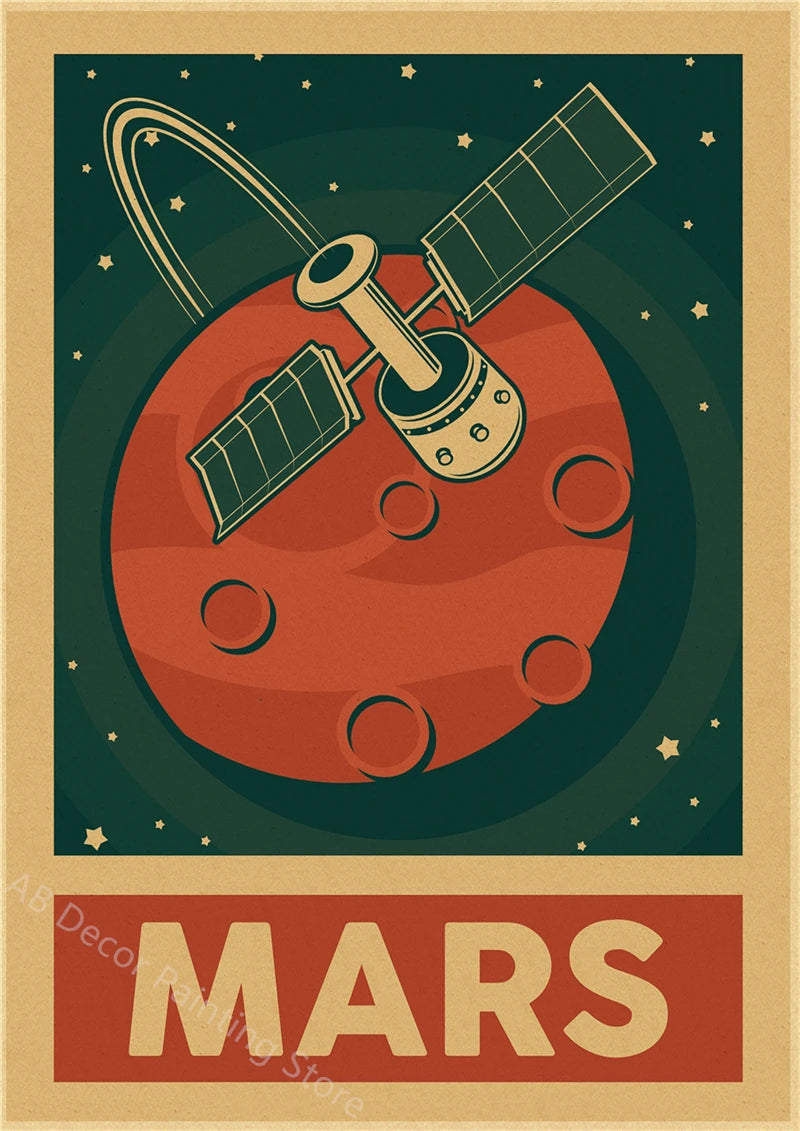 Buzz's Retro Space Travel Posters – Planets and Universe