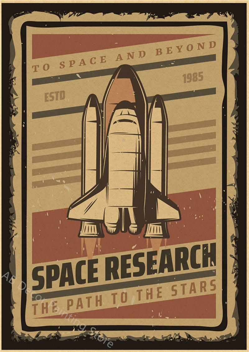 Buzz's Retro Space Travel Posters – Planets and Universe