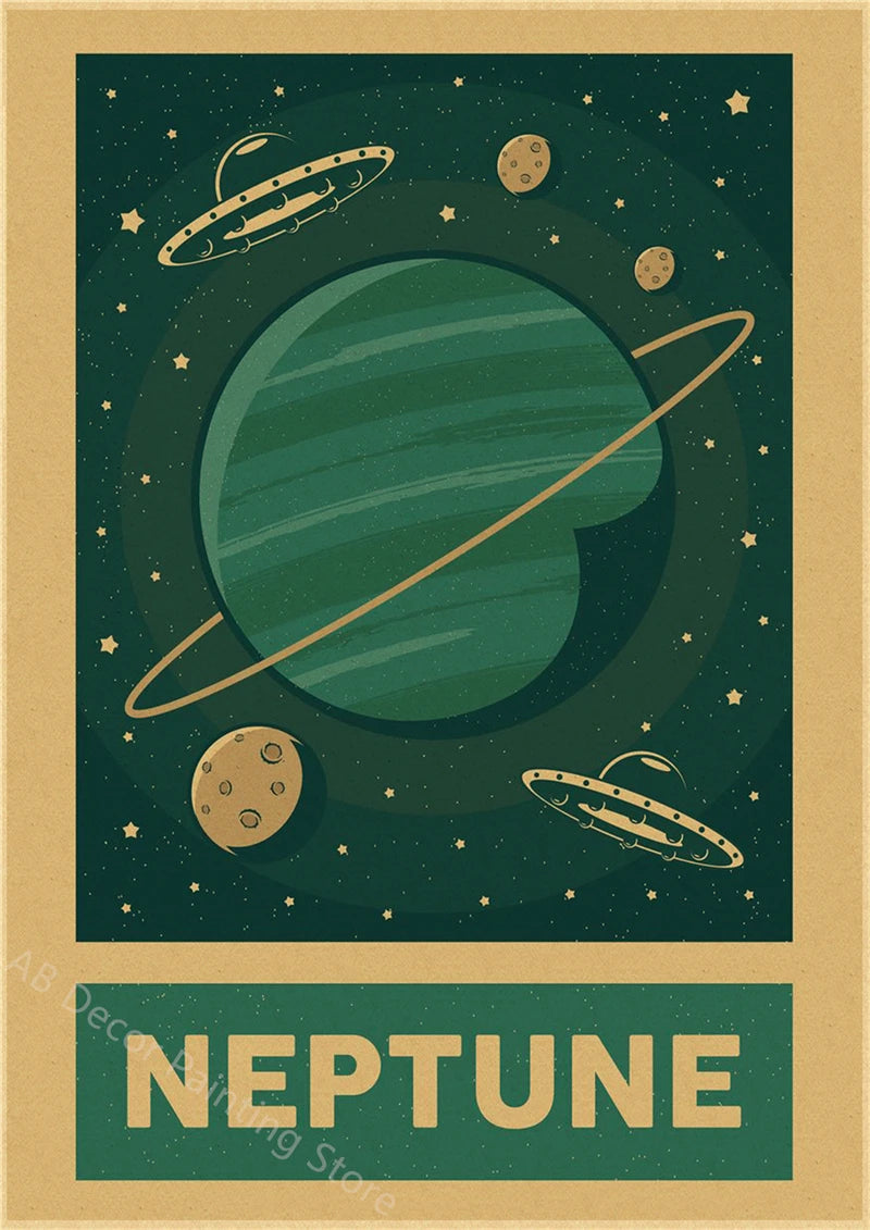 Buzz's Retro Space Travel Posters – Planets and Universe