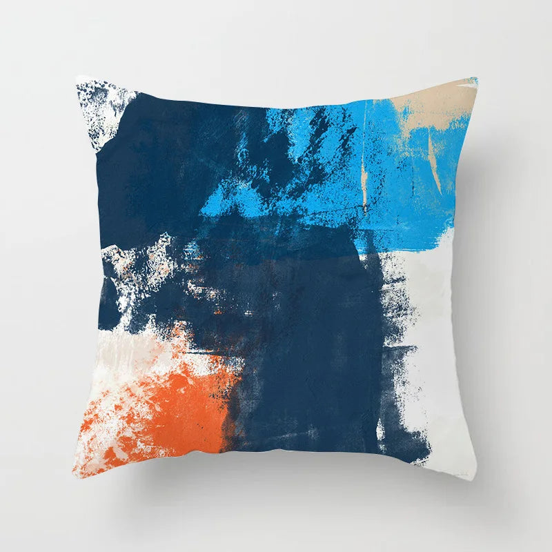 Nora's Nordic Abstract Oil Painting Pillow Covers - Scandinavian Home Decor