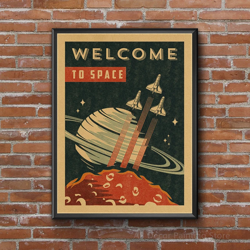 Buzz's Retro Space Travel Posters – Planets and Universe