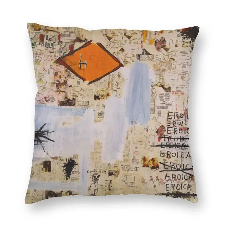 Gigi's Street Pop Art Graffiti Pillow - Bold Urban Decor Accent