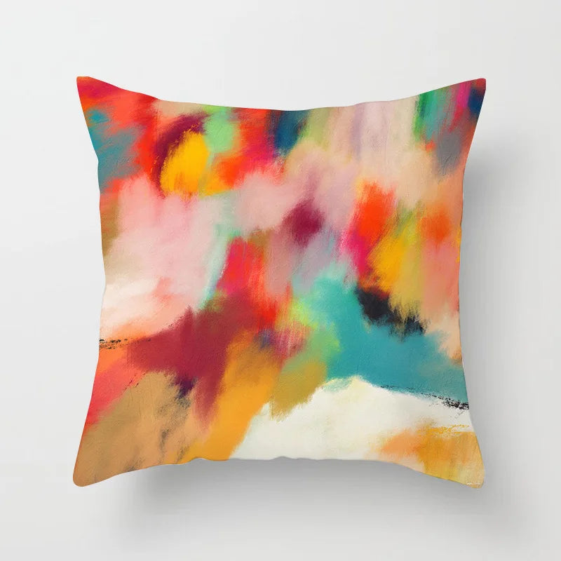 Nora's Nordic Abstract Oil Painting Pillow Covers - Scandinavian Home Decor