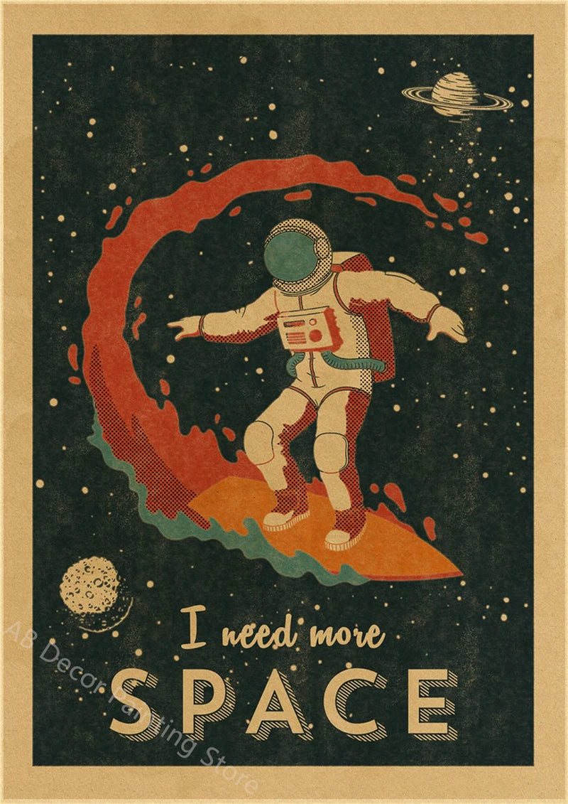 Buzz's Retro Space Travel Posters – Planets and Universe