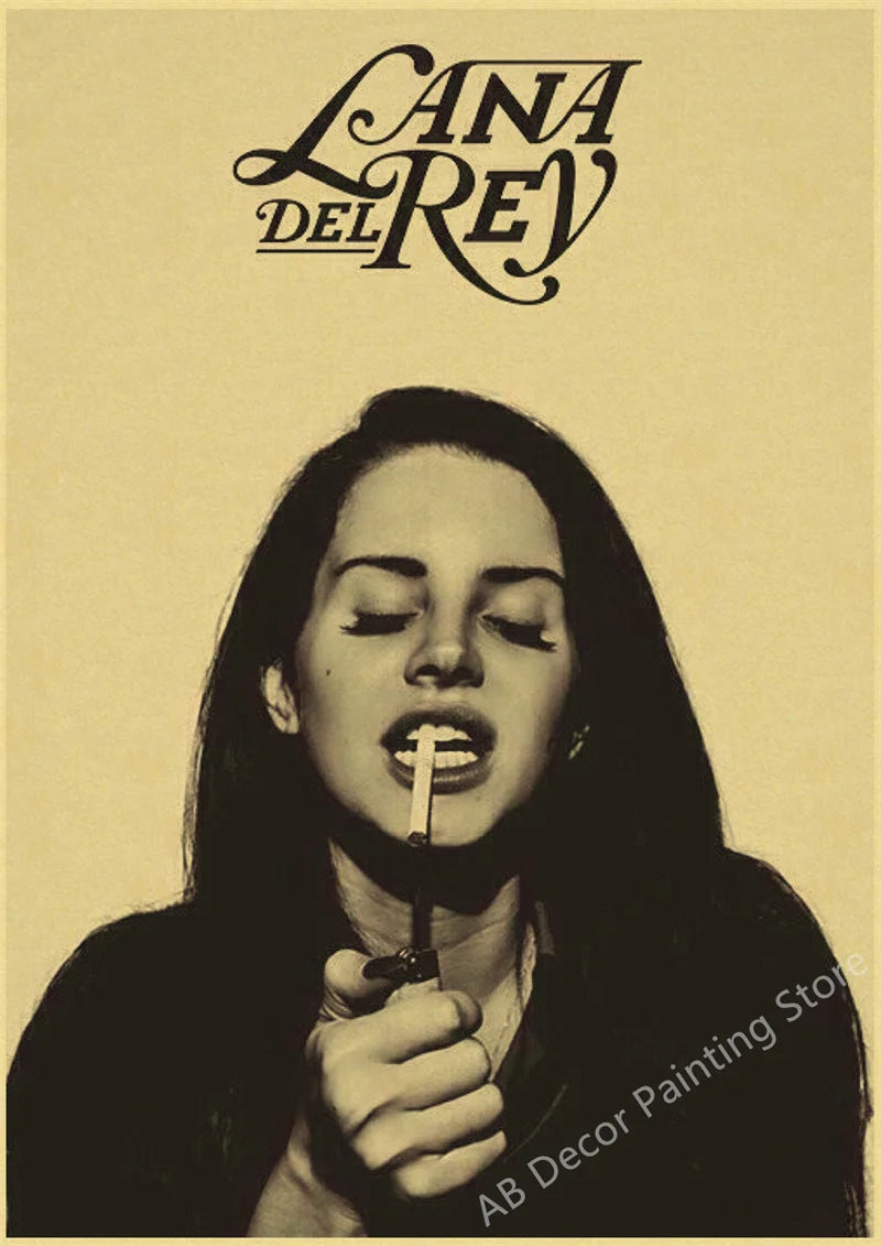 Lana Del Rey Retro Posters | Vintage Mood Enhancer