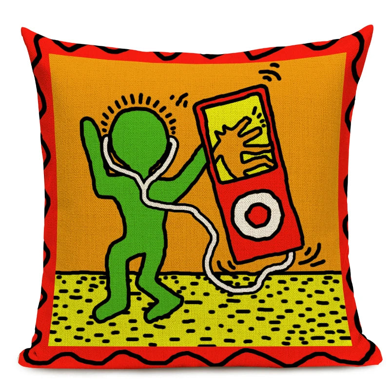 Top Art Colorful Abstract Decorative Pillowcases - Vibrant Home Decor