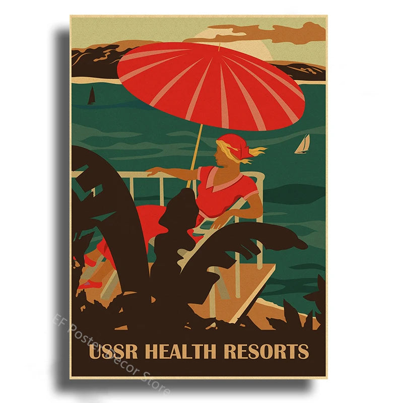 Steamer's Soviet Rocket Poster | Iconic Space Decor