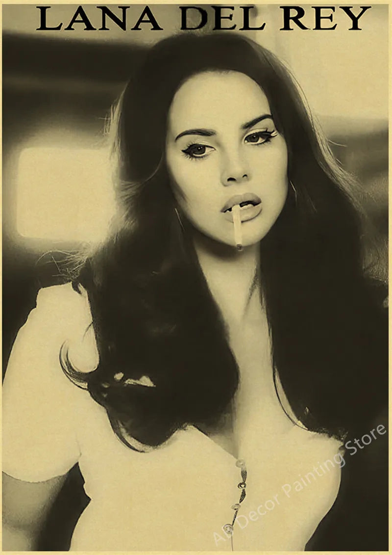 Lana Del Rey Retro Posters | Vintage Mood Enhancer