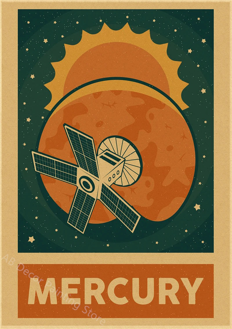 Buzz's Retro Space Travel Posters – Planets and Universe
