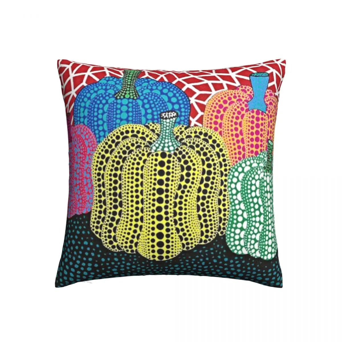 Yayoi Kusama Art Abstract Pumpkin Polka Pop Pillows