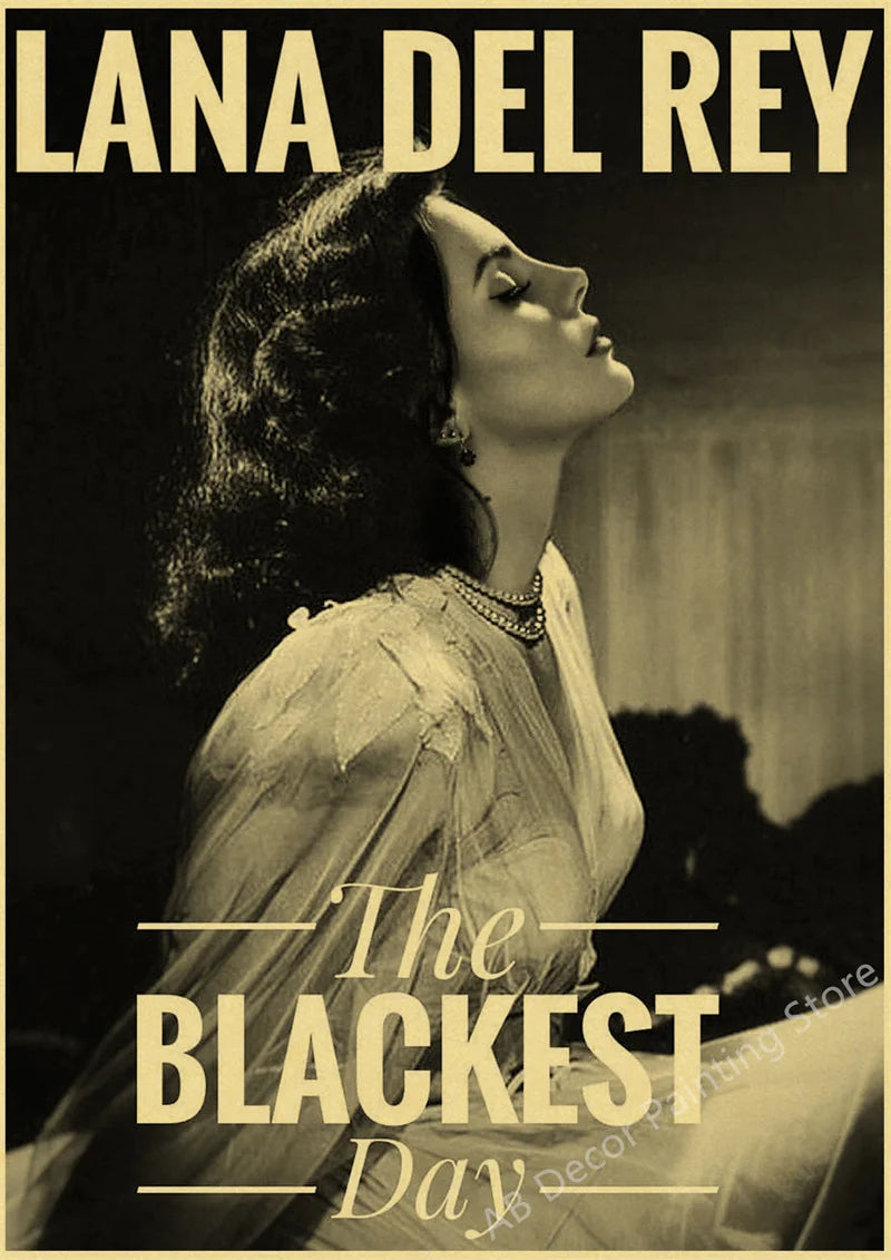 Lana Del Rey Retro Posters | Vintage Mood Enhancer