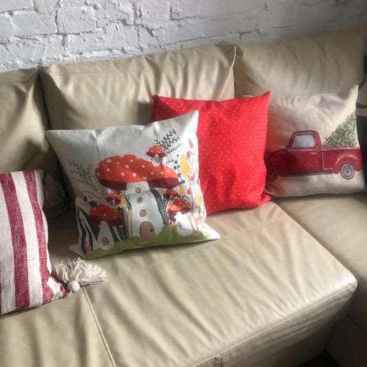 Momo's Mushroom Pillow Covers - Whimsical and Stylish Home Decor