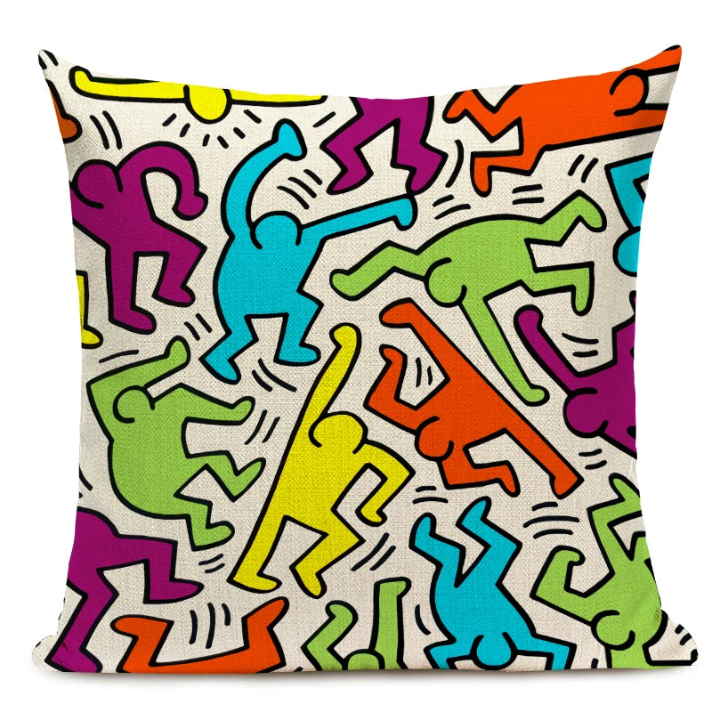 Top Art Colorful Abstract Decorative Pillowcases - Vibrant Home Decor