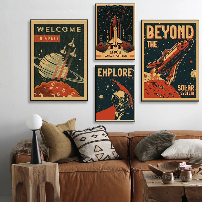 Buzz's Retro Space Travel Posters – Planets and Universe