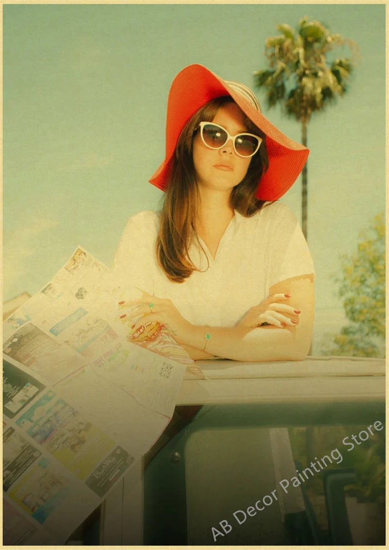 Lana Del Rey Retro Posters | Vintage Mood Enhancer