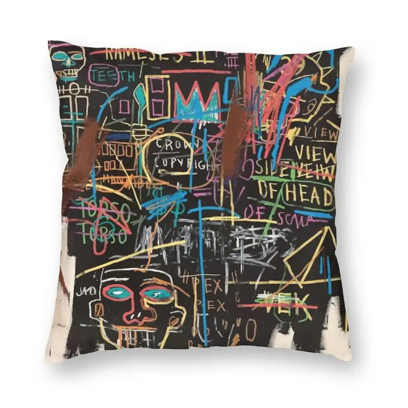 Gigi's Street Pop Art Graffiti Pillow - Bold Urban Decor Accent