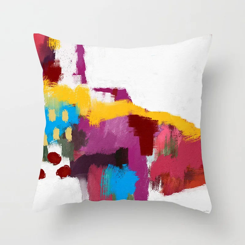 Nora's Nordic Abstract Oil Painting Pillow Covers - Scandinavian Home Decor