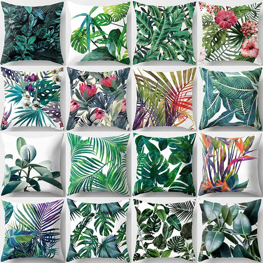 Kiki's Cactus Monstera Pillow Covers