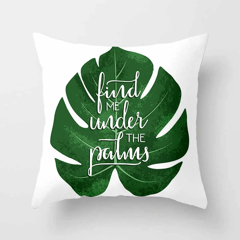 Kiki's Cactus Monstera Pillow Covers - Fresh Botanical Home Decor