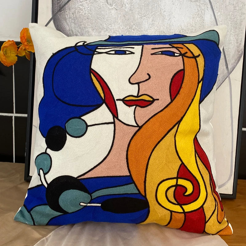 Petra's Picasso Pillow Collection - Modern Art Pillows for Home Decor