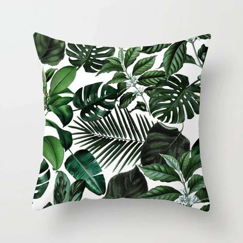 Kiki's Cactus Monstera Pillow Covers - Fresh Botanical Home Decor