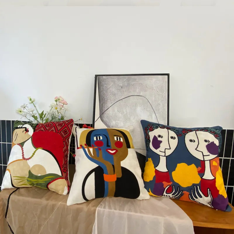 Petra's Picasso Pillow Collection - Modern Art Pillows for Home Decor