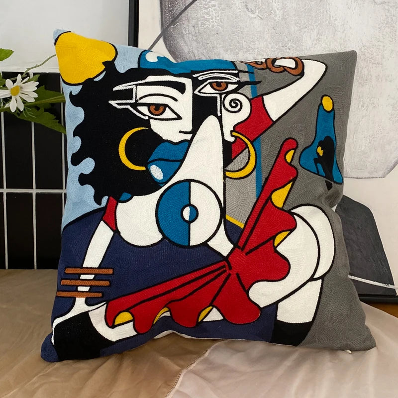 Petra's Picasso Pillow Collection - Modern Art Pillows for Home Decor