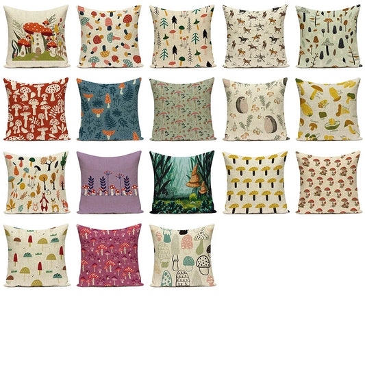 Momo's Mushroom Pillow Covers - Whimsical and Stylish Home Decor