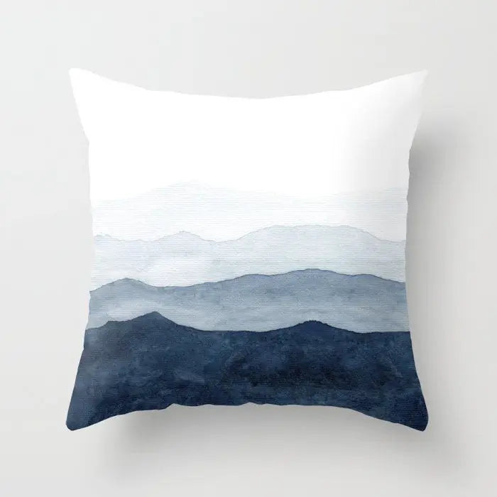 Berrie's Blue Small Fresh Abstract Pillow Case - Stylish Home Accent