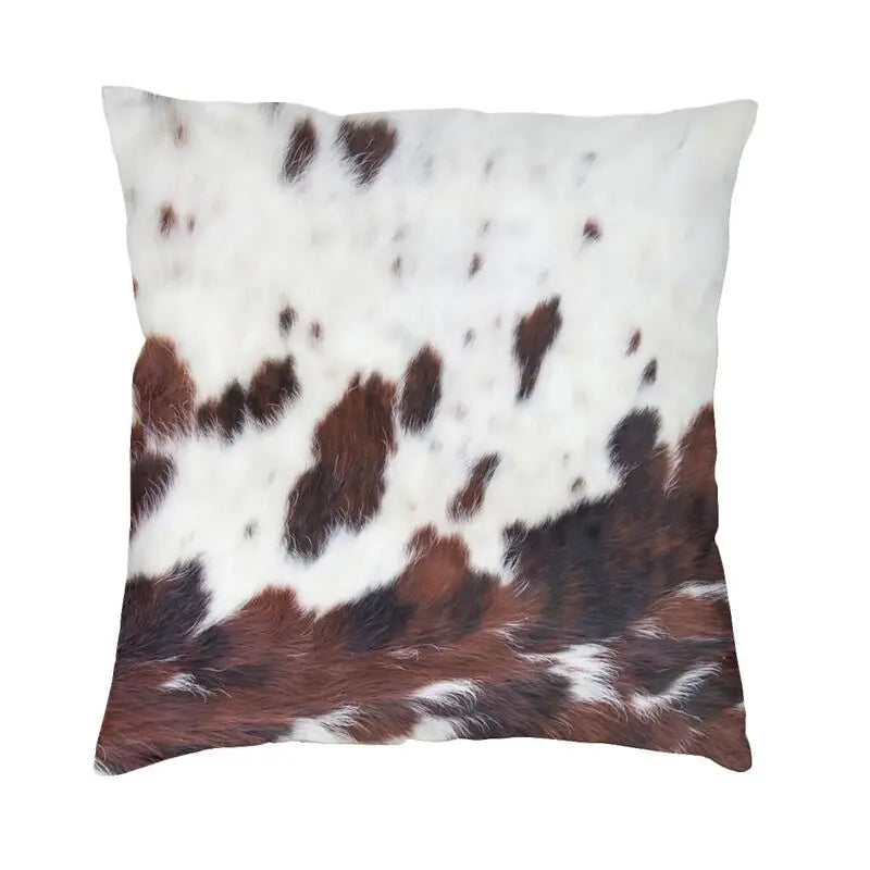 Celia's Cowhide Texture Pillow - Stylish and Unique Home Decor