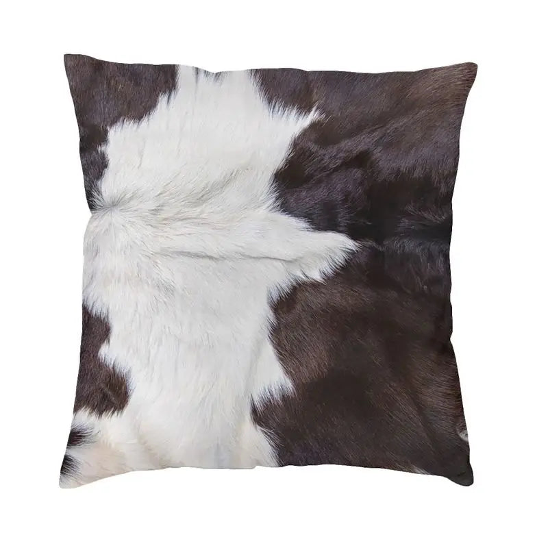 Celia's Cowhide Texture Pillow - Stylish and Unique Home Decor