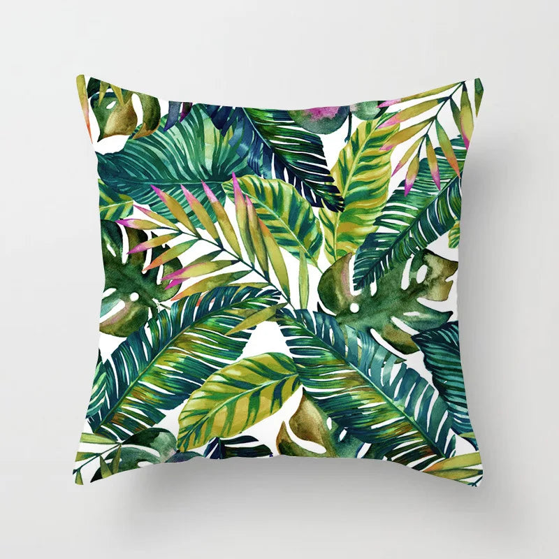 Kiki's Cactus Monstera Pillow Covers - Fresh Botanical Home Decor