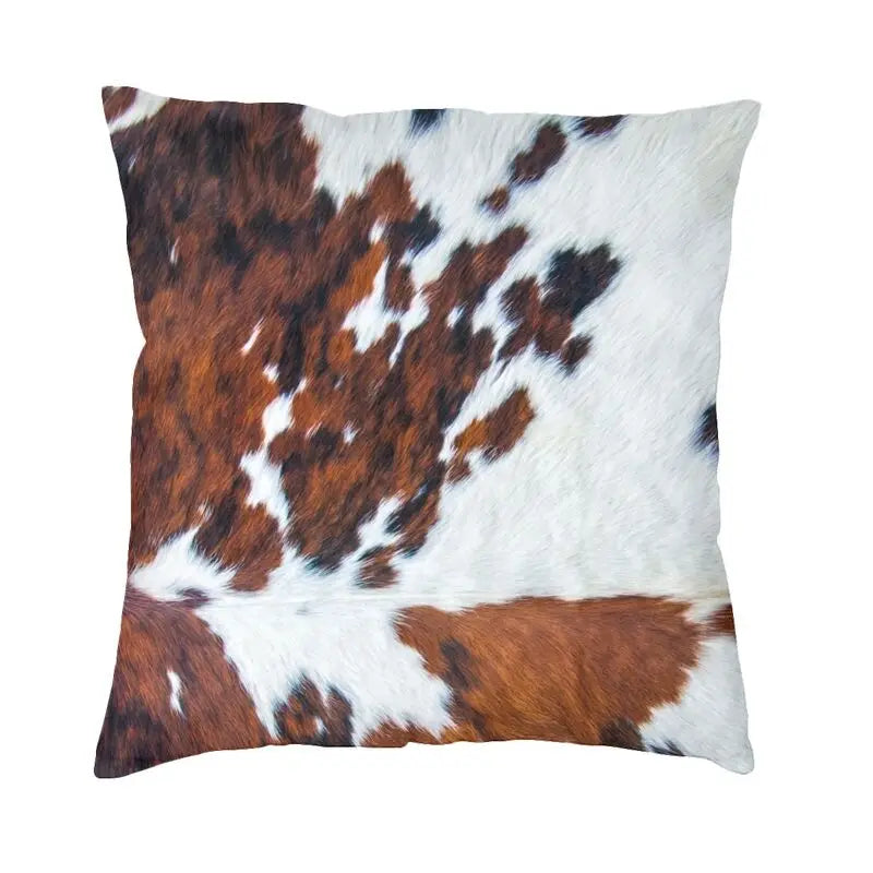 Celia's Cowhide Texture Pillow - Stylish and Unique Home Decor