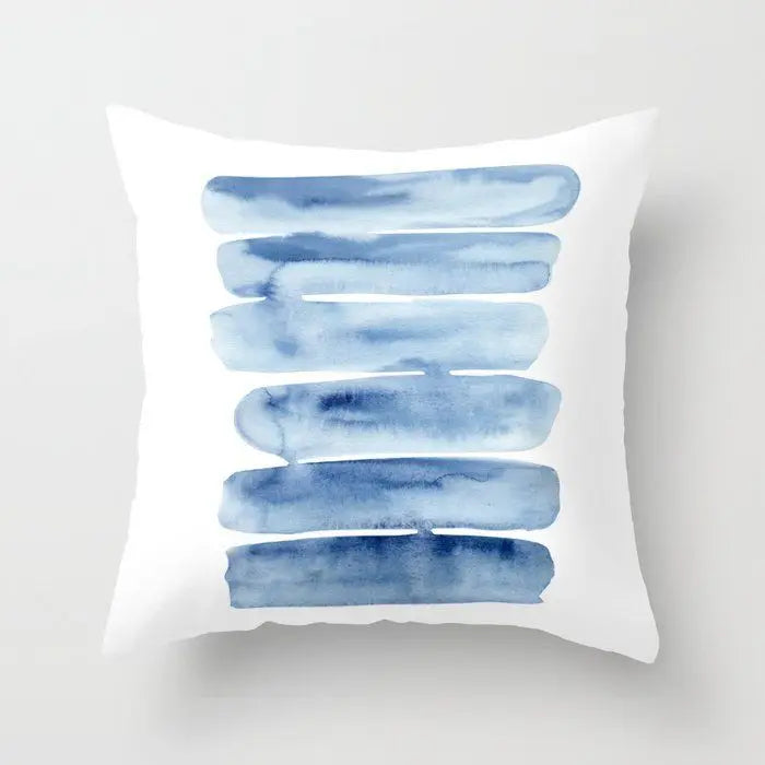 Berrie's Blue Small Fresh Abstract Pillow Case - Stylish Home Accent