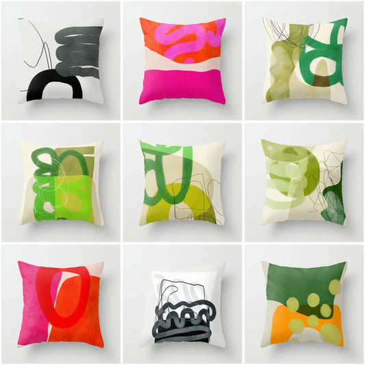 Mandi's Abstract Goddess Pillow Collection - Modern Art-Inspired Decor