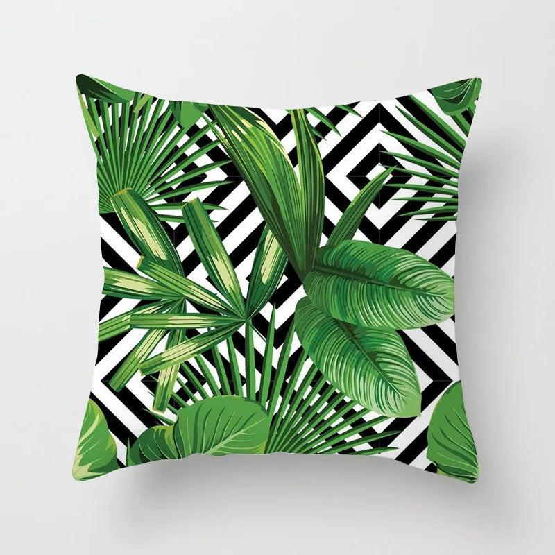 Kiki's Cactus Monstera Pillow Covers - Fresh Botanical Home Decor